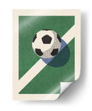 Afiche de futbol gráfico retro - Daniel Coulmann | Cuadro decorativo de Canvas Lab