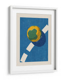 Balón de juego en la cancha azul - Daniel Coulmann | Cuadro decorativo de Canvas Lab
