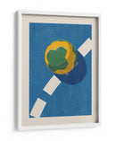 Balón de juego en la cancha azul - Daniel Coulmann | Cuadro decorativo de Canvas Lab