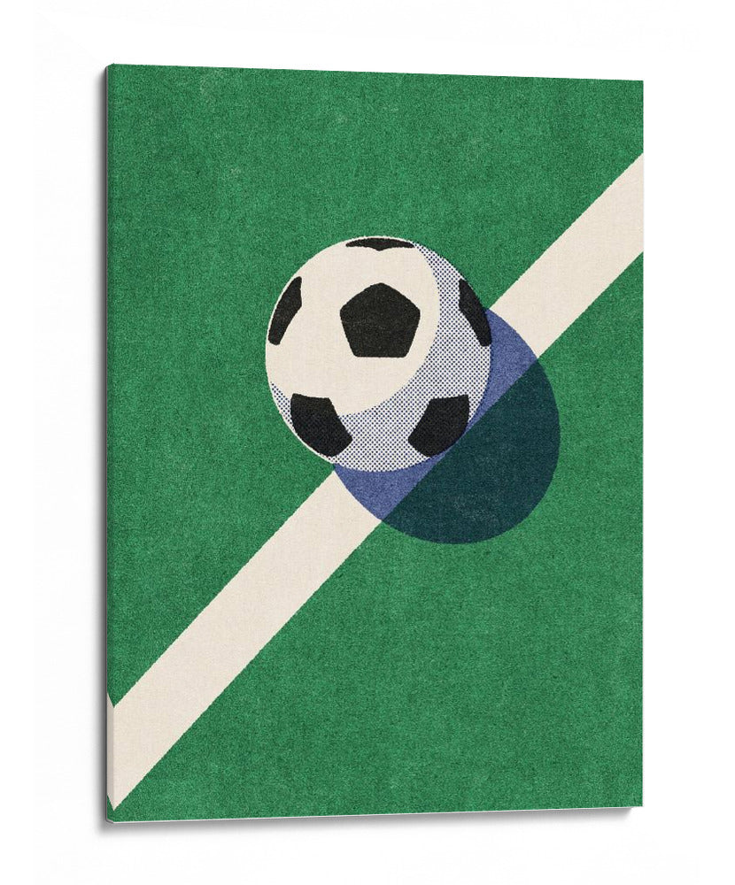 Afiche de futbol gráfico retro 2 - Daniel Coulmann | Cuadro decorativo de Canvas Lab