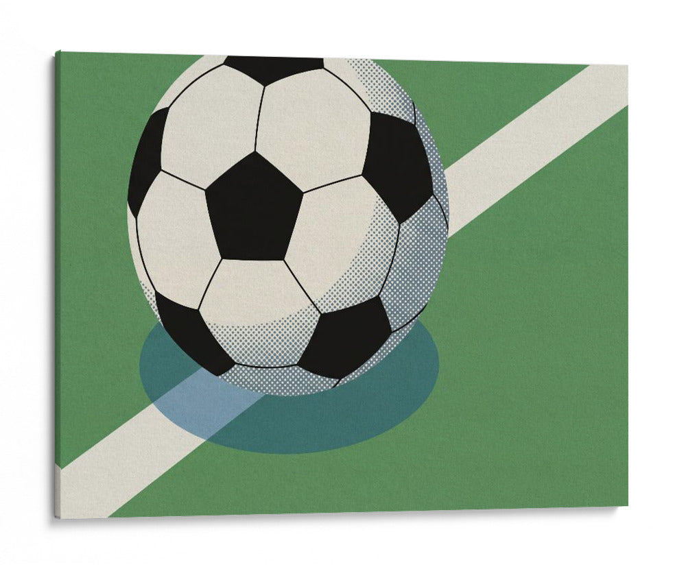 Afiche de futbol gráfico retro 3 - Andreas Magnusson | Cuadro decorativo de Canvas Lab