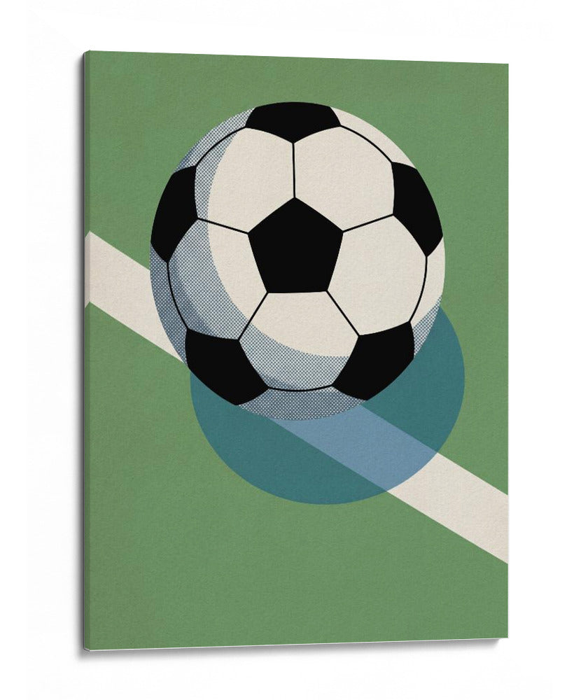 Afiche de futbol gráfico retro 4 - Andreas Magnusson | Cuadro decorativo de Canvas Lab