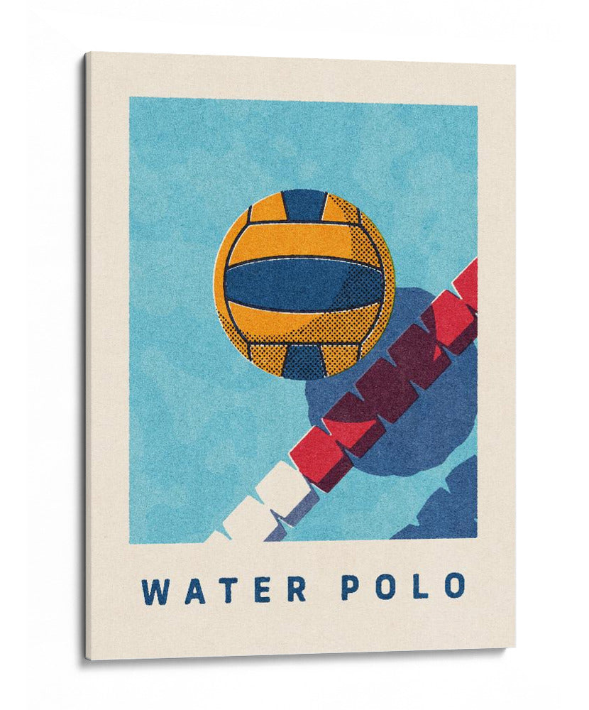 Balón de waterpolo vibrante - Daniel Coulmann | Cuadro decorativo de Canvas Lab