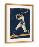 Bateador de béisbol antiguo - Fluidys Studio IV | Cuadro decorativo de Canvas Lab