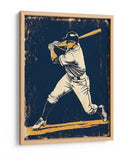 Bateador de béisbol antiguo - Fluidys Studio IV | Cuadro decorativo de Canvas Lab