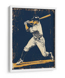 Bateador de béisbol antiguo - Fluidys Studio IV | Cuadro decorativo de Canvas Lab