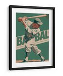 Béisbol atemporal: El swing perfecto del bateador clásico - Fluidys Studio IV | Cuadro decorativo de Canvas Lab