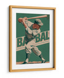 Béisbol atemporal: El swing perfecto del bateador clásico - Fluidys Studio IV | Cuadro decorativo de Canvas Lab