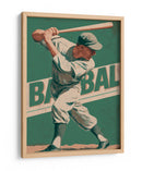 Béisbol atemporal: El swing perfecto del bateador clásico - Fluidys Studio IV | Cuadro decorativo de Canvas Lab