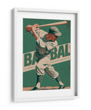 Béisbol atemporal: El swing perfecto del bateador clásico - Fluidys Studio IV | Cuadro decorativo de Canvas Lab
