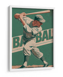 Béisbol atemporal: El swing perfecto del bateador clásico - Fluidys Studio IV | Cuadro decorativo de Canvas Lab