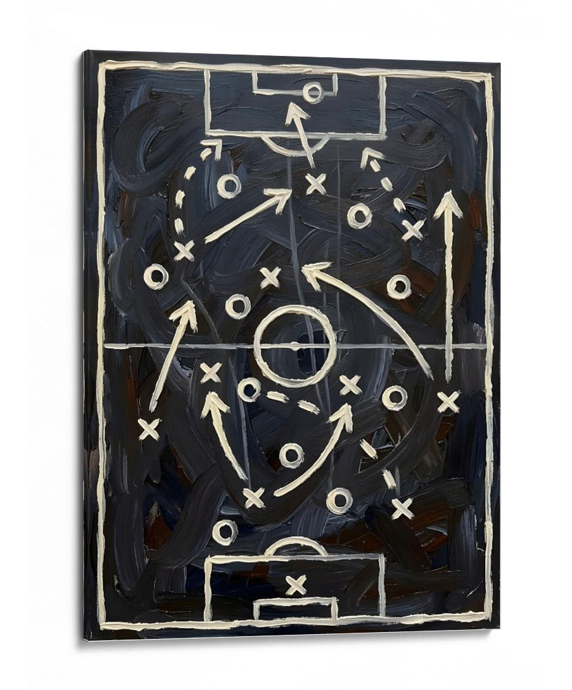 Diagrama de jugada de futbol - HUGO | Cuadro decorativo de Canvas Lab