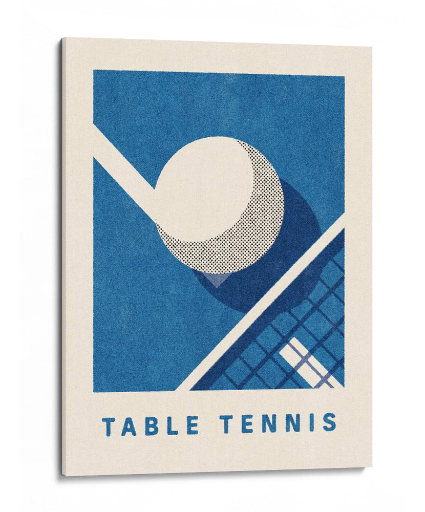 Gráfico de tenis de mesa - Daniel Coulmann | Cuadro decorativo de Canvas Lab