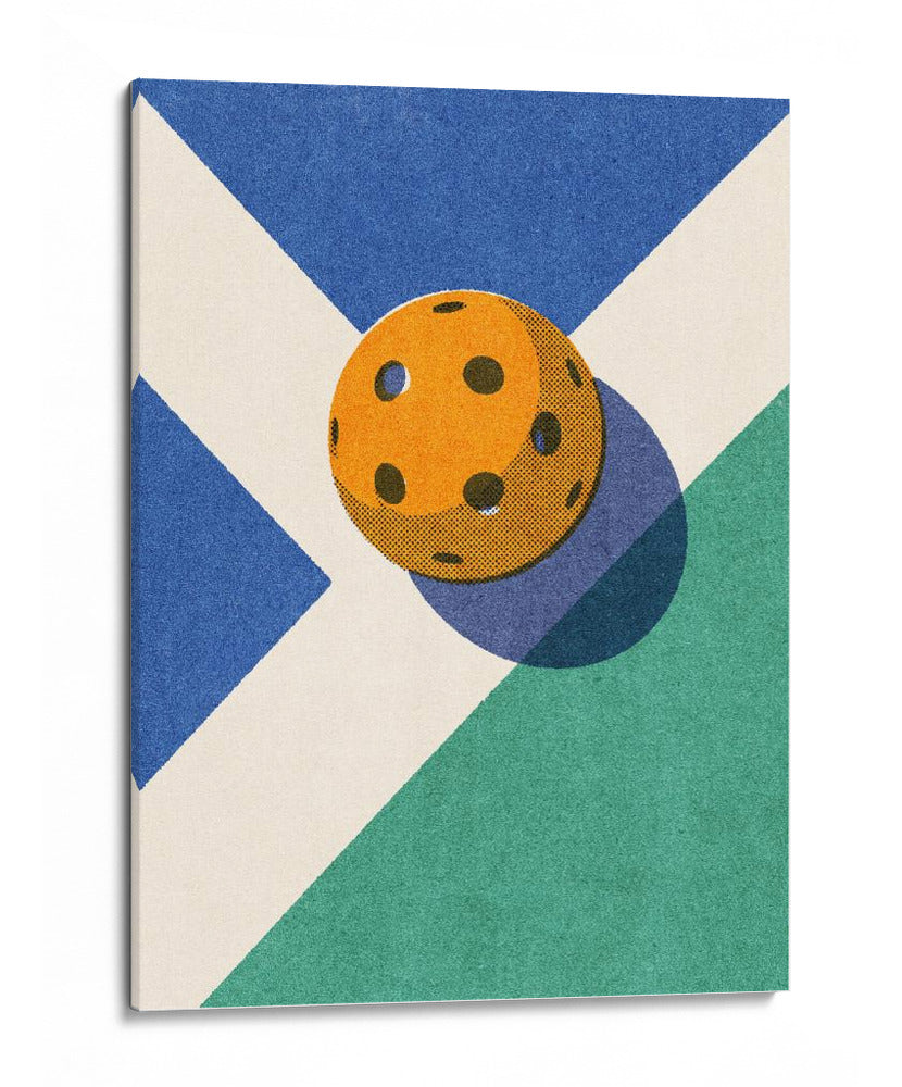 Cancha de pickleball naranja - Daniel Coulmann | Cuadro decorativo de Canvas Lab