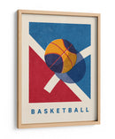Juego de baloncesto retro - Daniel Coulmann | Cuadro decorativo de Canvas Lab