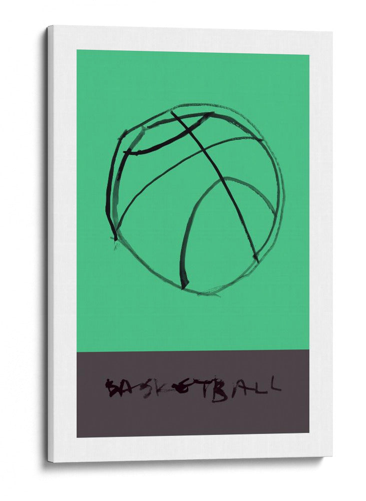 Boceto minimalista de baloncesto - cartissi | Cuadro decorativo de Canvas Lab