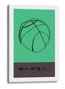 Boceto minimalista de baloncesto - cartissi | Cuadro decorativo de Canvas Lab