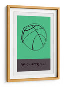Boceto minimalista de baloncesto - cartissi | Cuadro decorativo de Canvas Lab