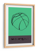 Boceto minimalista de baloncesto - cartissi | Cuadro decorativo de Canvas Lab