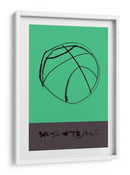 Boceto minimalista de baloncesto - cartissi | Cuadro decorativo de Canvas Lab
