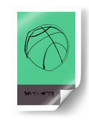 Boceto minimalista de baloncesto - cartissi | Cuadro decorativo de Canvas Lab