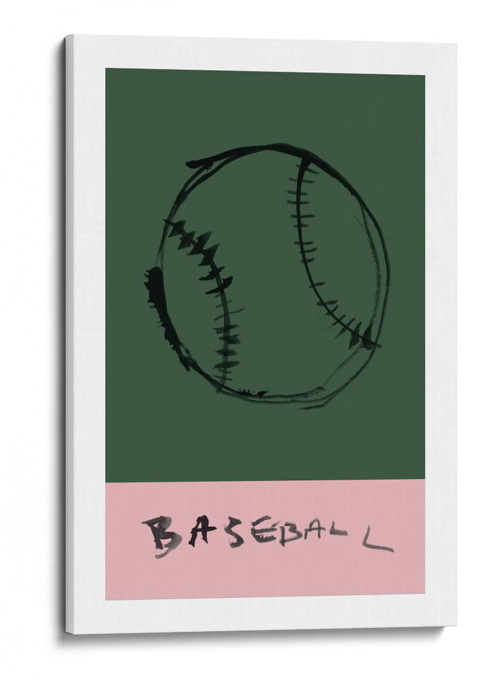 Costuras y campos de color: un béisbol conceptual - cartissi | Cuadro decorativo de Canvas Lab