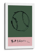 Costuras y campos de color: un béisbol conceptual - cartissi | Cuadro decorativo de Canvas Lab