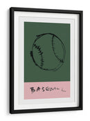 Costuras y campos de color: un béisbol conceptual - cartissi | Cuadro decorativo de Canvas Lab