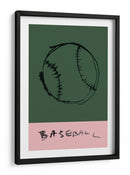 Costuras y campos de color: un béisbol conceptual - cartissi | Cuadro decorativo de Canvas Lab