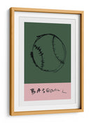 Costuras y campos de color: un béisbol conceptual - cartissi | Cuadro decorativo de Canvas Lab