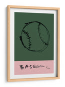 Costuras y campos de color: un béisbol conceptual - cartissi | Cuadro decorativo de Canvas Lab