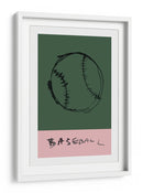 Costuras y campos de color: un béisbol conceptual - cartissi | Cuadro decorativo de Canvas Lab