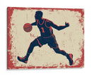 Dribling de baloncesto vintage - Fluidys Studio IV | Cuadro decorativo de Canvas Lab