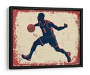 Dribling de baloncesto vintage - Fluidys Studio IV | Cuadro decorativo de Canvas Lab