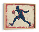 Dribling de baloncesto vintage - Fluidys Studio IV | Cuadro decorativo de Canvas Lab