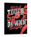 Campeones del touchdown de futbol americano - Fluidys Studio IV | Cuadro decorativo de Canvas Lab