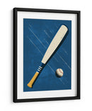 Impacto en el diamante: béisbol retro - Fluidys Studio IV | Cuadro decorativo de Canvas Lab