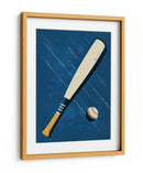 Impacto en el diamante: béisbol retro - Fluidys Studio IV | Cuadro decorativo de Canvas Lab