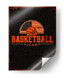 Club de baloncesto vintage - Fluidys Studio IV | Cuadro decorativo de Canvas Lab