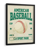 Clásico del béisbol estadounidense - Fluidys Studio IV | Cuadro decorativo de Canvas Lab