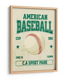 Clásico del béisbol estadounidense - Fluidys Studio IV | Cuadro decorativo de Canvas Lab