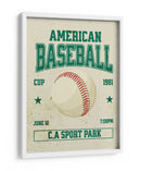 Clásico del béisbol estadounidense - Fluidys Studio IV | Cuadro decorativo de Canvas Lab