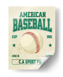 Clásico del béisbol estadounidense - Fluidys Studio IV | Cuadro decorativo de Canvas Lab