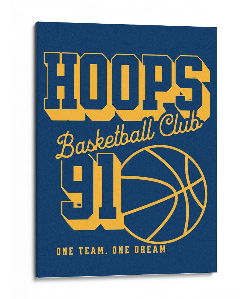 Club de baloncesto Hoops 91 - Fluidys Studio IV | Cuadro decorativo de Canvas Lab