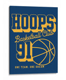 Club de baloncesto Hoops 91 - Fluidys Studio IV | Cuadro decorativo de Canvas Lab