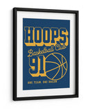 Club de baloncesto Hoops 91 - Fluidys Studio IV | Cuadro decorativo de Canvas Lab