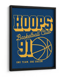 Club de baloncesto Hoops 91 - Fluidys Studio IV | Cuadro decorativo de Canvas Lab