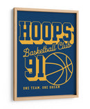 Club de baloncesto Hoops 91 - Fluidys Studio IV | Cuadro decorativo de Canvas Lab