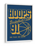 Club de baloncesto Hoops 91 - Fluidys Studio IV | Cuadro decorativo de Canvas Lab