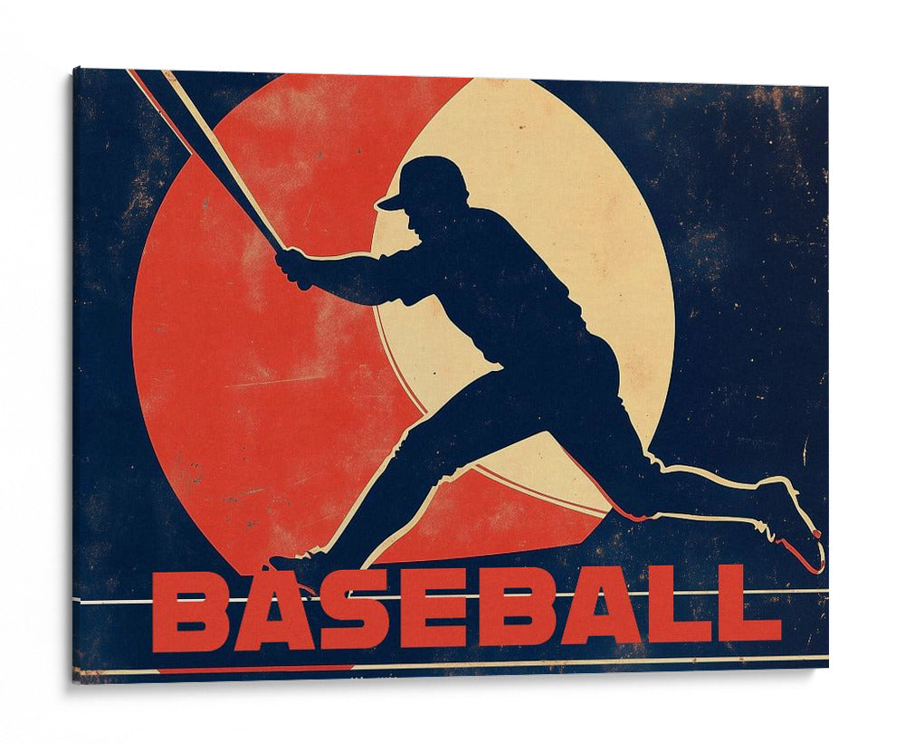 El swing eterno: béisbol clásico - Fluidys Studio IV | Cuadro decorativo de Canvas Lab